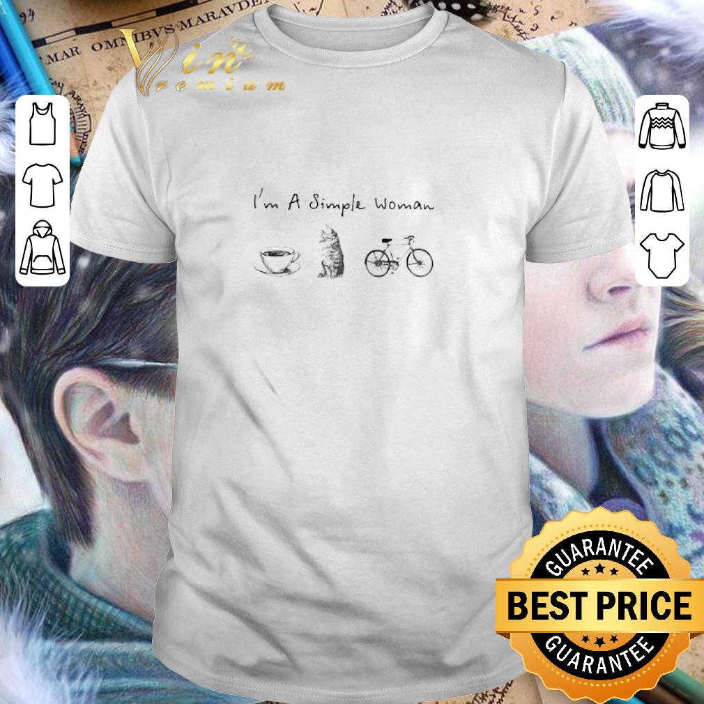 I’m A Simple Woman Coffee Cat Running Cycle shirt
