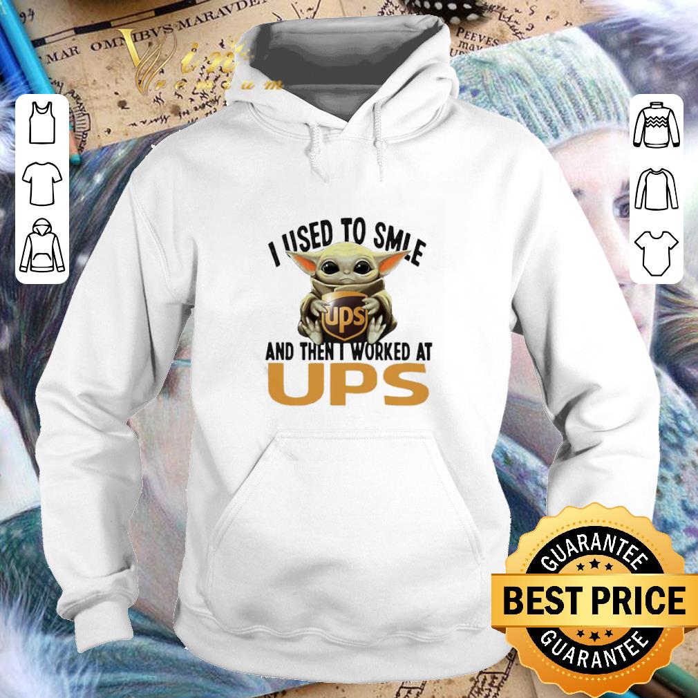 Baby Yoda I Used To Smile And Then I Worked At UPS Star Wars shirt bce435e1 baby yoda i used to smile and then i worked at ups star wars shirt 4 - Baby Yoda I Used To Smile And Then I Worked At UPS Star Wars shirt