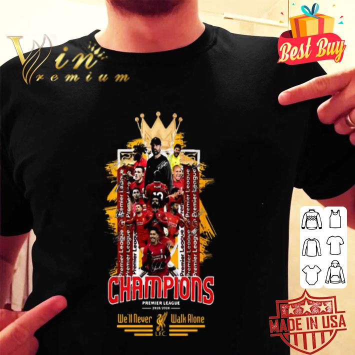 Liverpool Fc The King Champions Premier League We’ll Never Walk Alone shirt