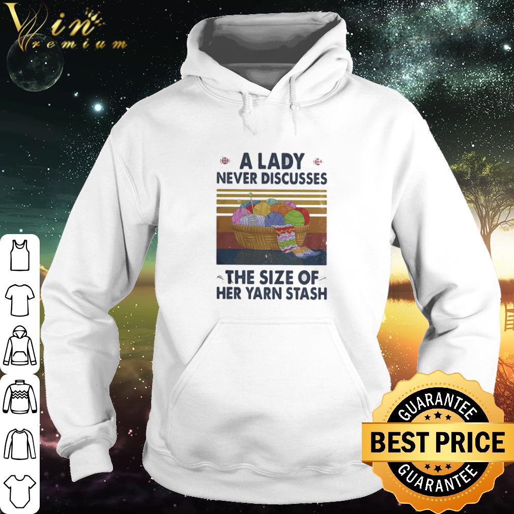 d6404cb6 premium vintage a lady never discusses the size of her yarn stash shirt 4 - Premium Vintage A Lady Never Discusses The Size Of Her Yarn Stash shirt