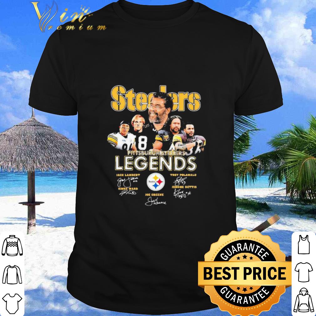 Cool Pittsburgh Steelers Legends Players Signatures shirt