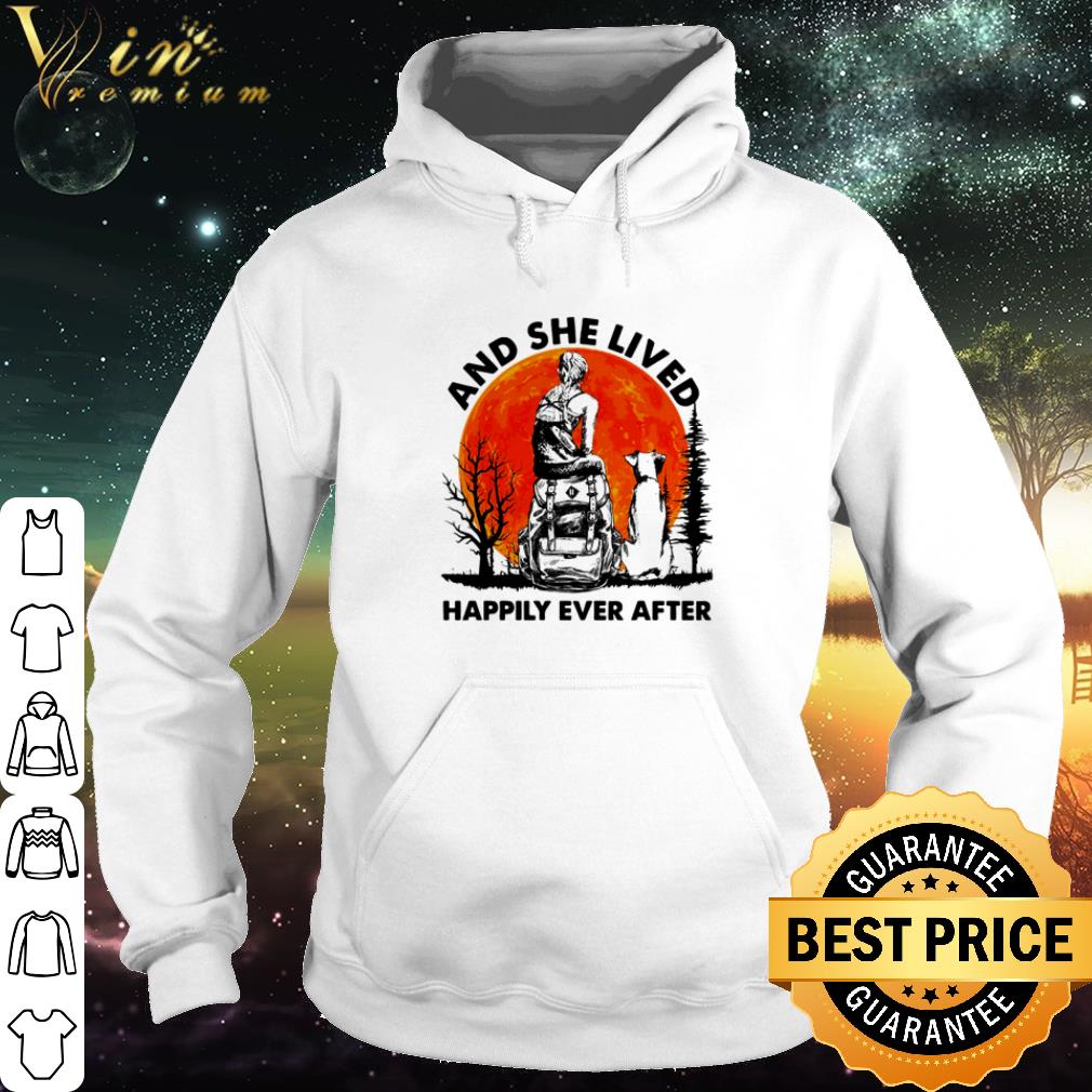 e299e79d nice and she lived happily ever after sunset girl and dog shirt 4 - Nice And She Lived Happily Ever After Sunset Girl and Dog shirt