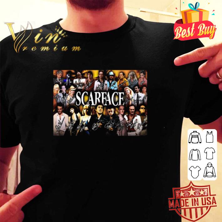 Scarface Movie Characters Signatures Poster shirt