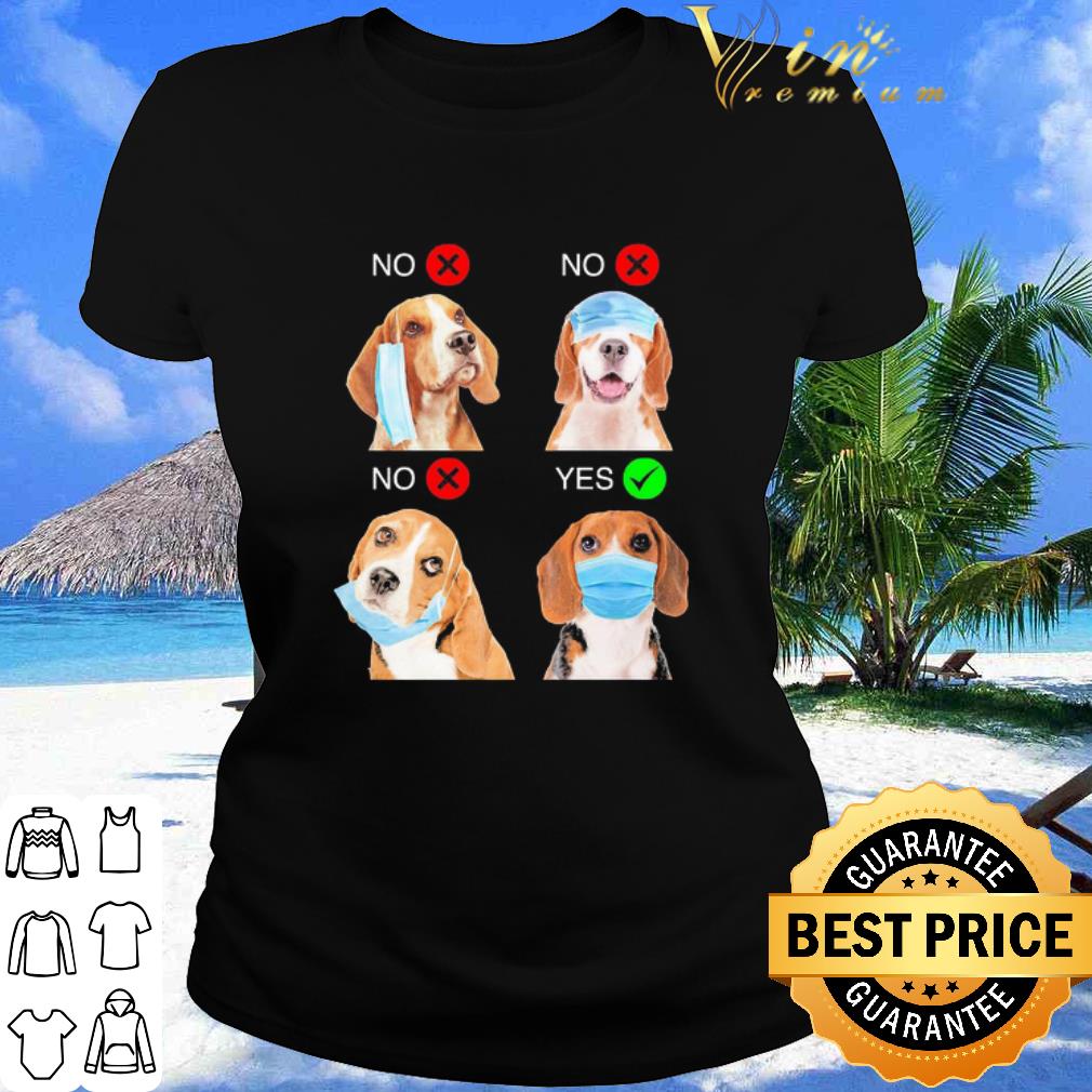 Beagle Right Way To Wear Mask shirt