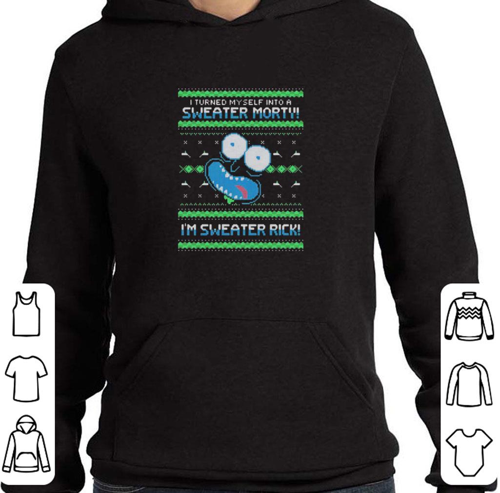 0e8d5b3a official rick and morty i turned myself into a sweater morty i m sweater rick shirt 4 - Official Rick And Morty I Turned Myself Into A Sweater Morty I’m Sweater Rick shirt