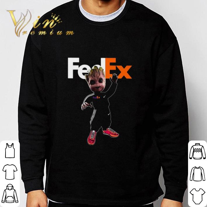 1f3ba51a baby groot fedex logo shirt 4 - Baby Groot FedEx Logo shirt