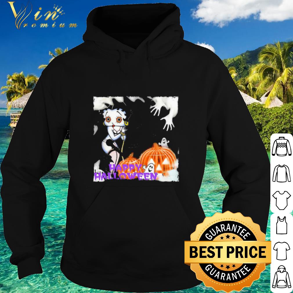 2126c830 cool happy halloween betty boop pumpkin boo shirt 4 - Cool Happy Halloween Betty Boop Pumpkin Boo shirt