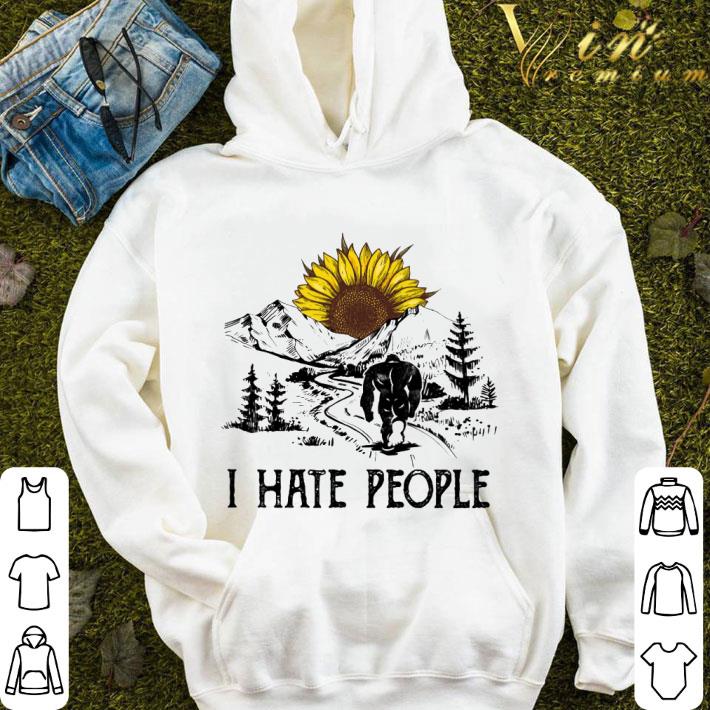 307ea24c bigfoot i hate people sunflower shirt 4 - Bigfoot I Hate People Sunflower shirt