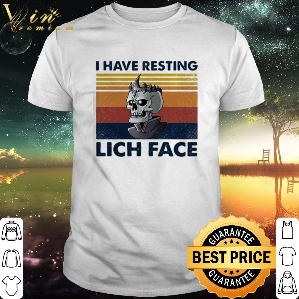 Nice Vintage skull i have resting lich face shirt