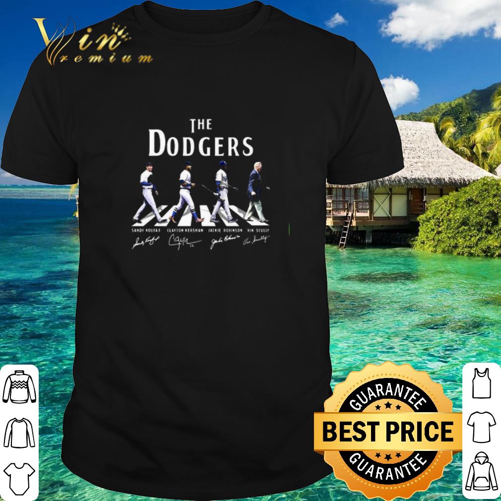 Best The Dodgers Baseball Team Abbey Road Signatures shirt