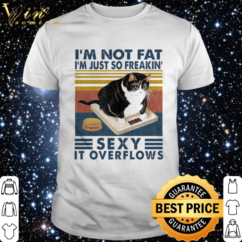 Best I’m Not Fat I’m Just So Freakin’ Sexy It Overflows Cat Vintage shirt