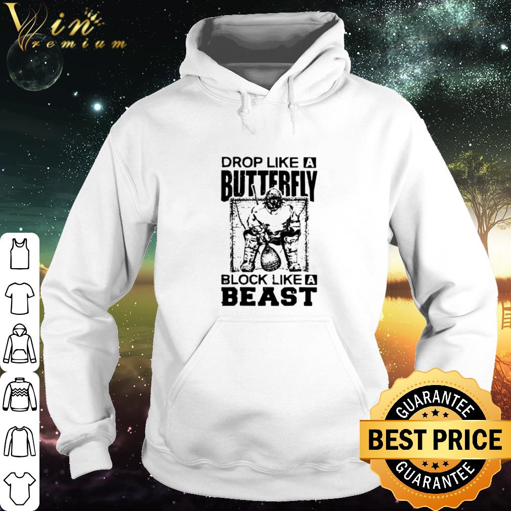 4a3ae061 premium lacrosse drop like a butterfly block like a beast shirt 4 - Premium Lacrosse Drop Like A Butterfly Block Like A Beast shirt