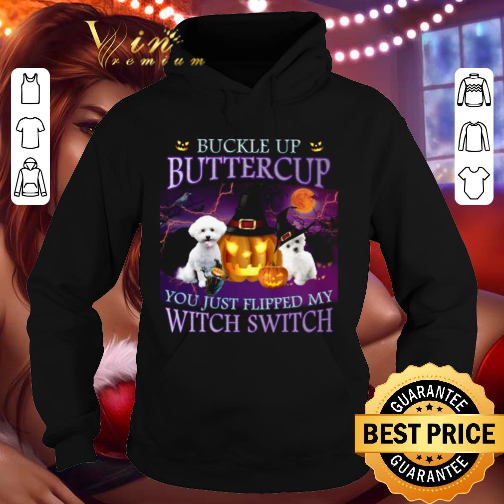 55d125a5 bichon frisé buckle up buttercup you just flipped my witch switch halloween shirt 4 - Bichon Frisé Buckle Up Buttercup You Just Flipped My Witch Switch Halloween shirt