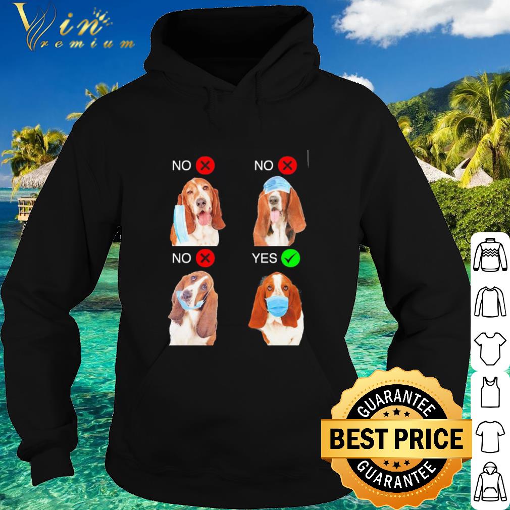 67fb9631 cool basset hound dogs right way to wear mask coronavirus shirt 4 - Cool Basset Hound Dogs Right Way To Wear Mask Coronavirus shirt