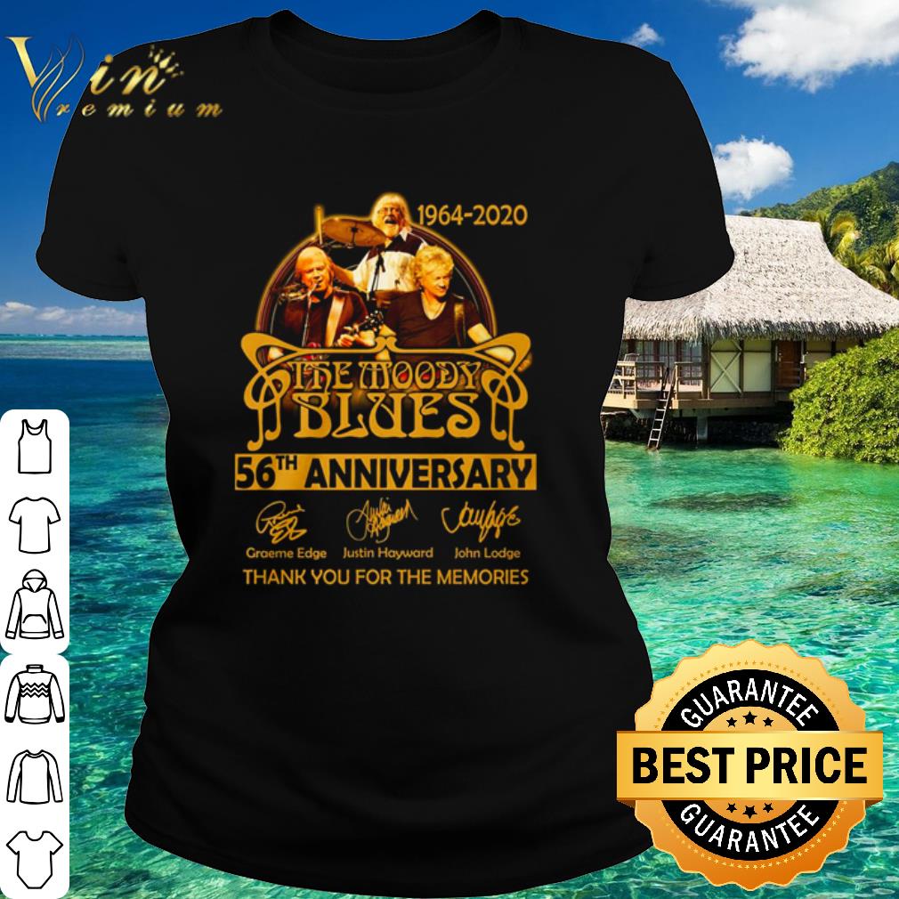 Cool 1964-2020 The Moody Blues Band 56th Anniversary Signatures shirt