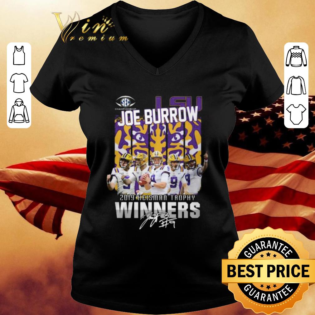 SEC LSU Tigers Joe Burrow 2019 Heisman Trophy Winners Signature shirt SEC LSU Tigers Joe Burrow 2019 Heisman Trophy Winners Signature shirt