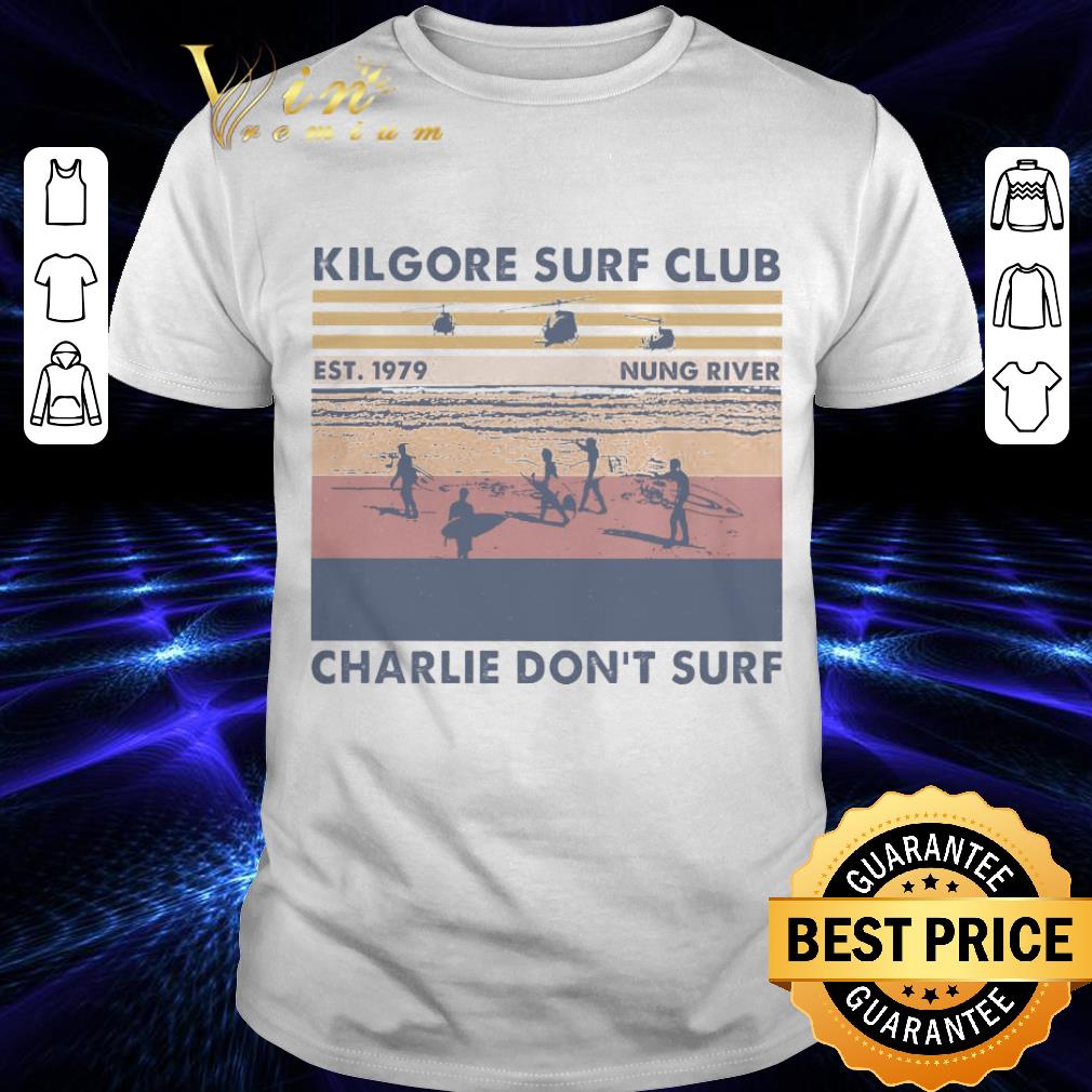 Original Vintage Charlie’s Surf Club 1979 Don’t Surf Mekong Beach Vc shirt