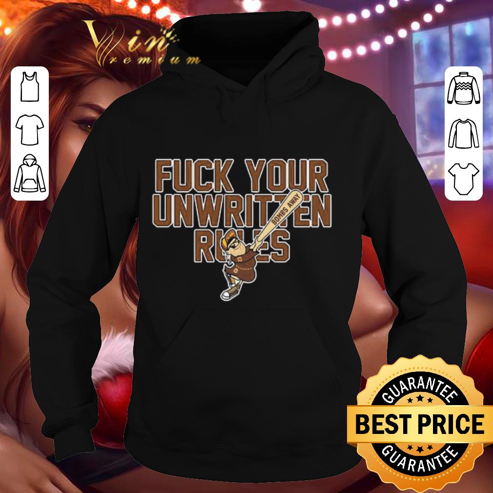7f71069e fuck your unwritten rules bombs away shirt 4 - Fuck Your unwritten rules Bombs away shirt