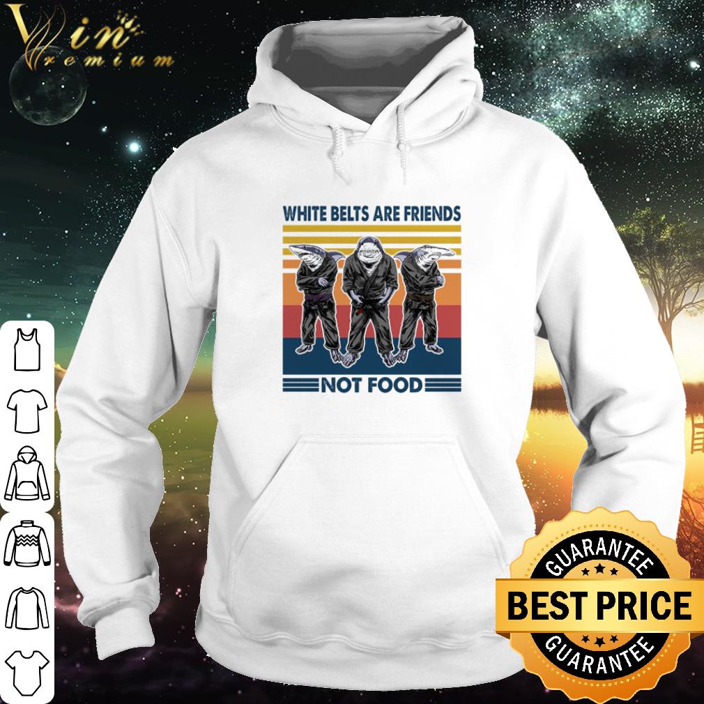806c607a top vintage sharks jiu jitsu white belts are friends not food shirt 4 - Top Vintage Sharks Jiu Jitsu White Belts Are Friends Not Food shirt