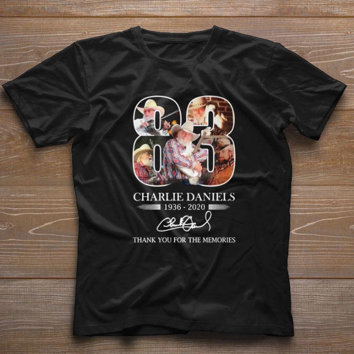 83 Charlie Daniels 1936-2020 Thank You For The Memories signature shirt