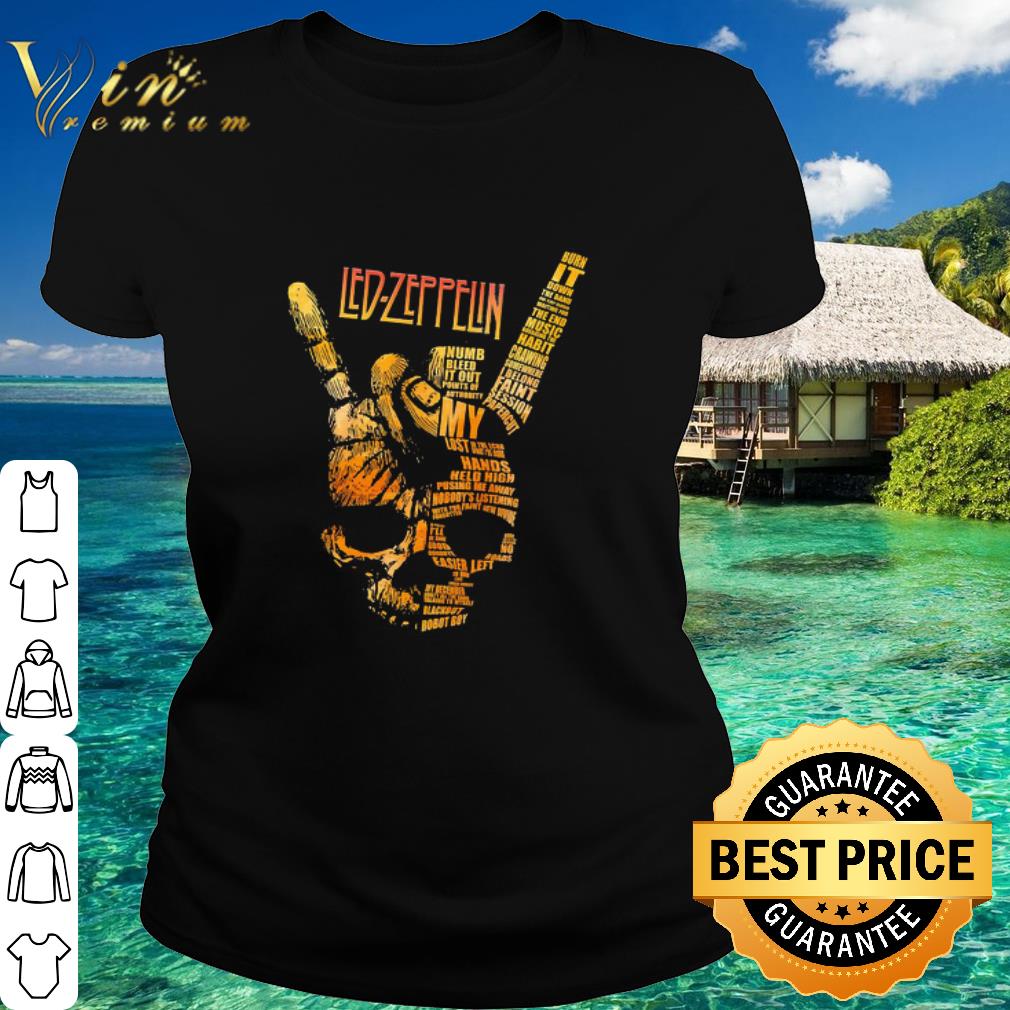 Best Skull Hand Led Zeppelin Numb Bleed It Out Points Of Authority My Lost shirt