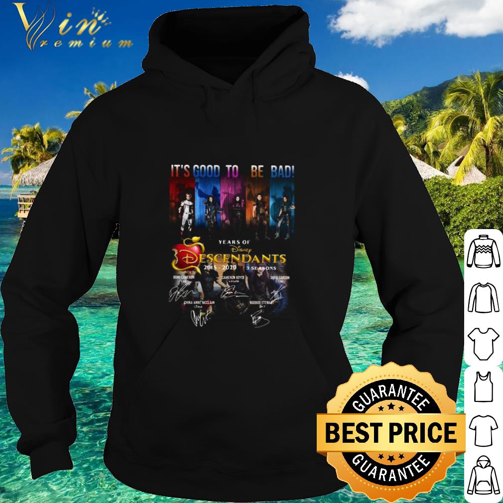 Nice It’s Good To Be Bad Years Of Disney Descendants 2015 2020 3 Seasons Signatures shirt a350db2b nice it s good to be bad years of disney descendants 2015 2020 3 seasons signatures shirt 4 - Nice It’s Good To Be Bad Years Of Disney Descendants 2015 2020 3 Seasons Signatures shirt