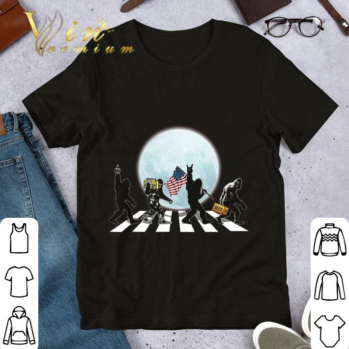 The Bigfoots Abbey Road Under Moon shirt