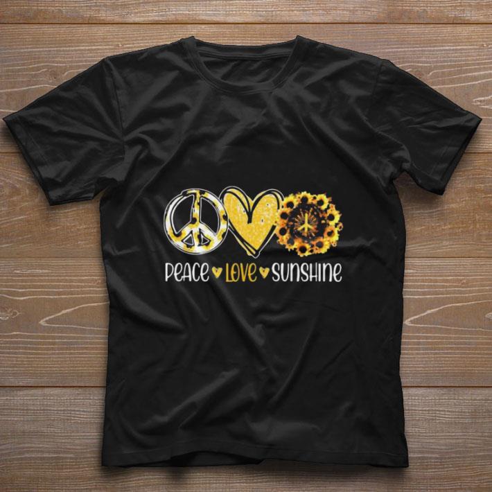 Premium Peace love sunshine sunflowers shirt