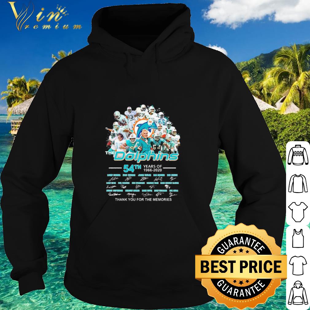 Premium The Dolphins 54th years of 1966 2020 thank You for the memories signatures shirt bf324844 premium the dolphins 54th years of 1966 2020 thank you for the memories signatures shirt 4 - Premium The Dolphins 54th years of 1966 2020 thank You for the memories signatures shirt
