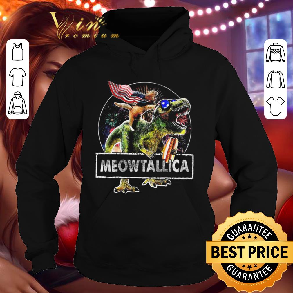 c6e8322a dinosaur and cat meowtallica american flag firework shirt 4 - Dinosaur And Cat Meowtallica American Flag Firework shirt