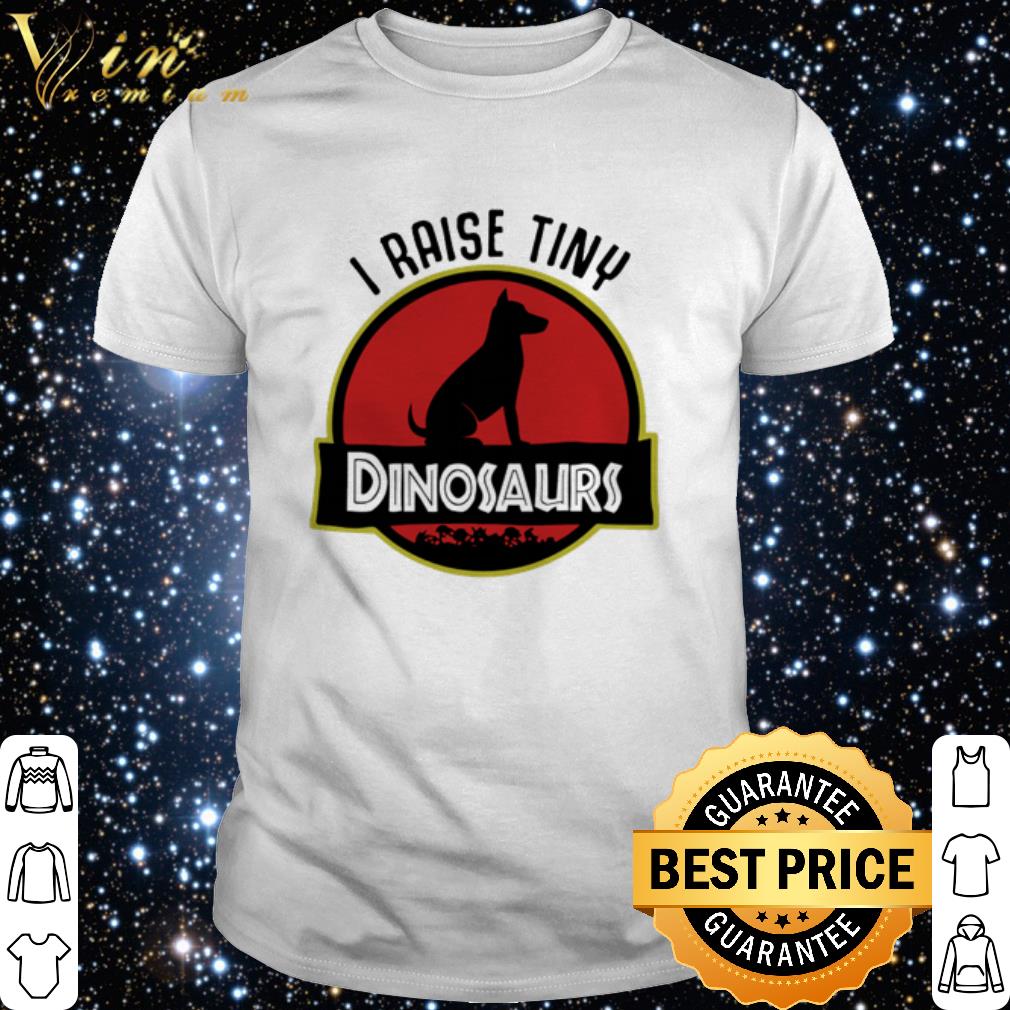 Cool I Raise Tiny Dog Dinosaurs Jurassic Park Logo shirt