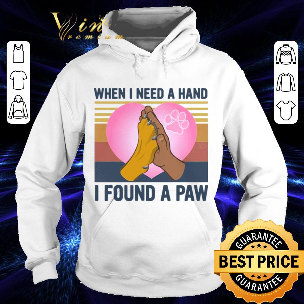 c7d3fe53 dog best when i need a hand i found a paw heart vintage shirt 4 - Dog Best When I Need A Hand I Found A Paw Heart Vintage shirt