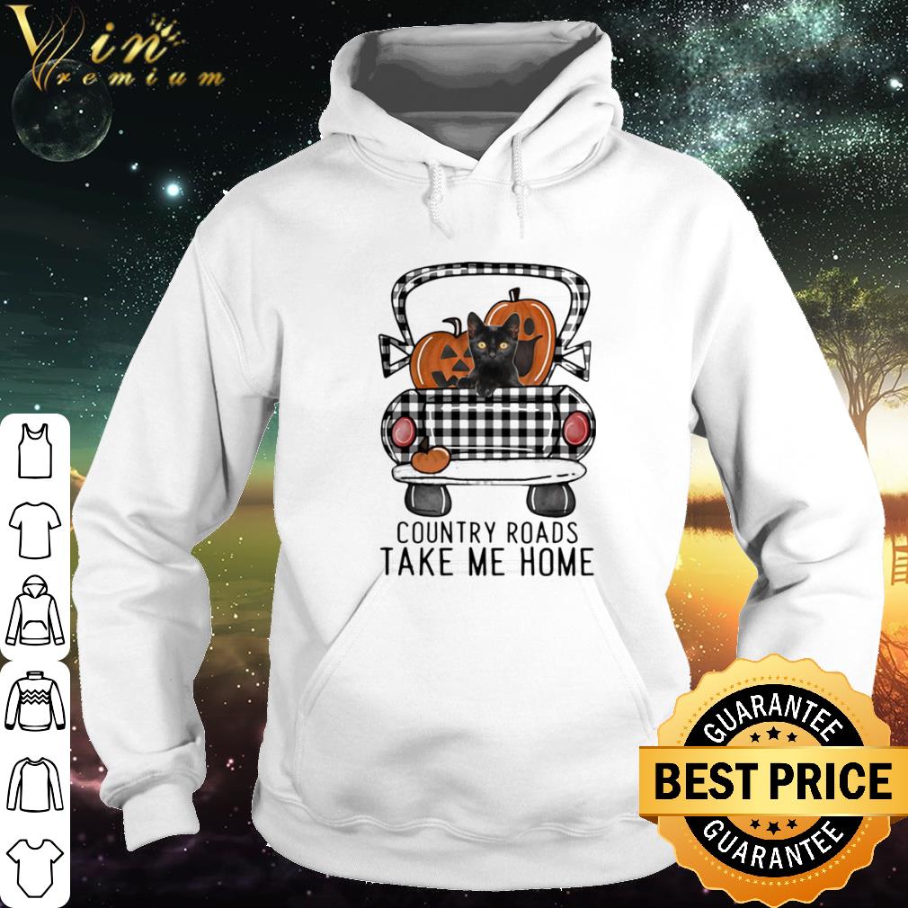 ce02d16f official black cat country roads take me home pumpkin halloween shirt 4 - Official Black Cat Country Roads Take Me Home Pumpkin Halloween shirt
