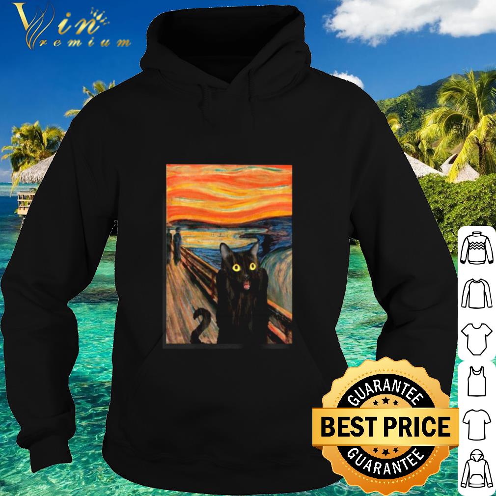 dffe06a0 original the scream black cat shirt 4 - Original The Scream Black Cat shirt