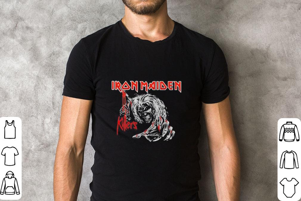 Nice Iron maiden band skeleton killers shirt