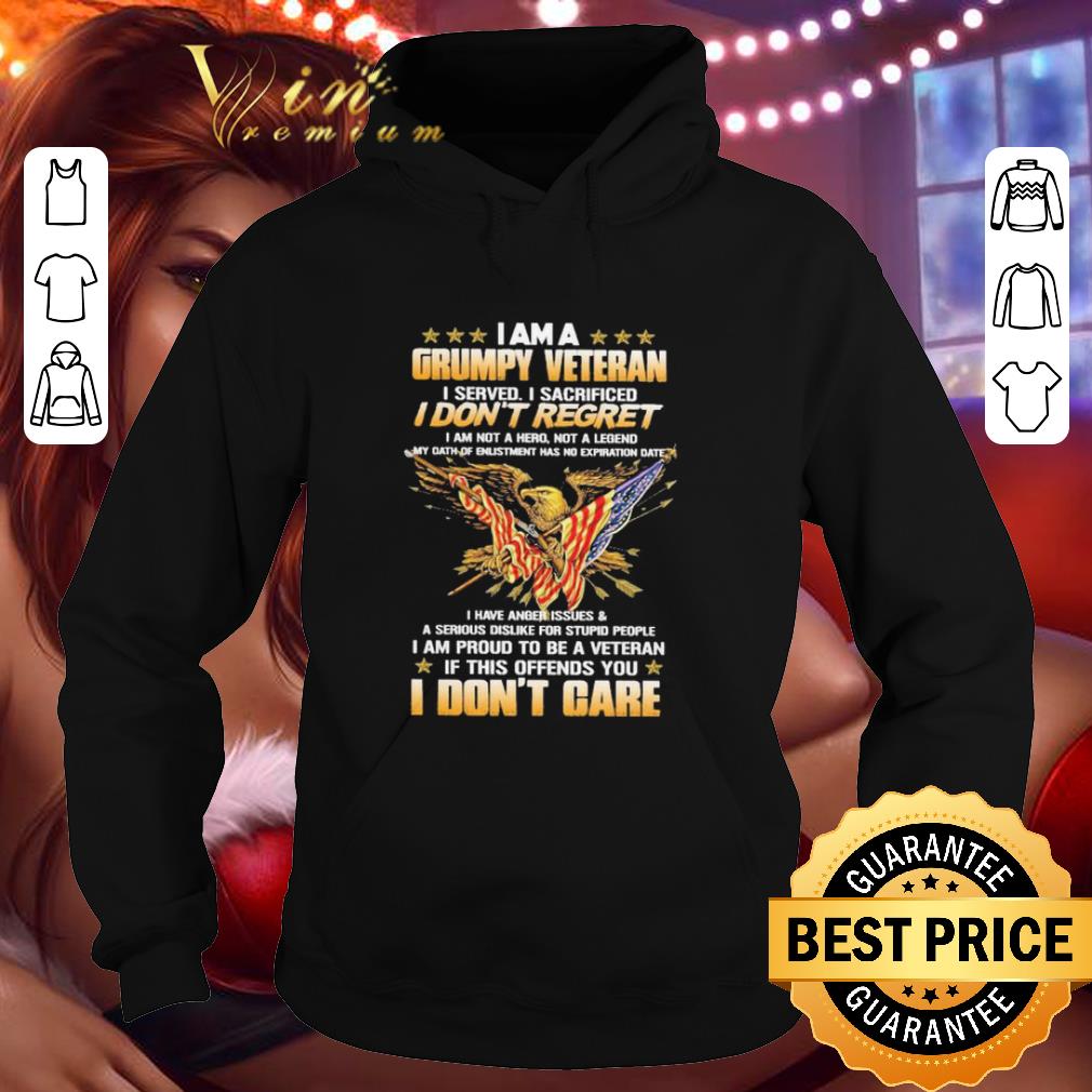 fb42db4e eagle i am a grumpy veteran i served i sacrificed i don t regret shirt 4 - Eagle I Am A Grumpy Veteran I Served I Sacrificed I Don’t Regret shirt