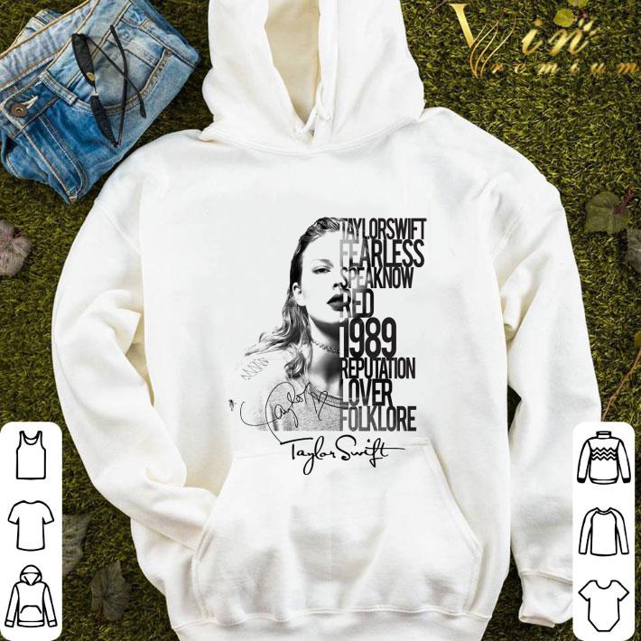 fc5961ab taylor swift folklore signature shirt 4 - Taylor Swift Folklore Signature shirt