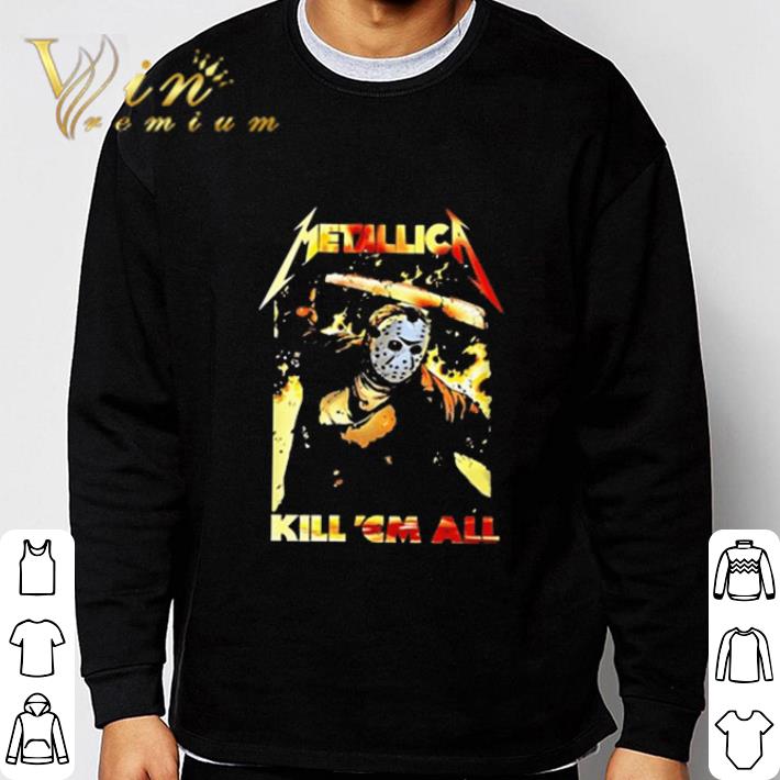 Jason Voorhees mashup Metallica Kill’em all halloween shirt Jason Voorhees mashup Metallica Kill’em all halloween shirt