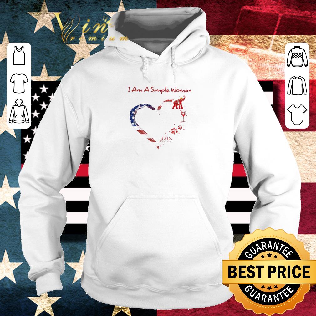 Hot Heart I am a simple woman American shirt 10ad3773 hot heart i am a simple woman american shirt 4 - Hot Heart I am a simple woman American shirt