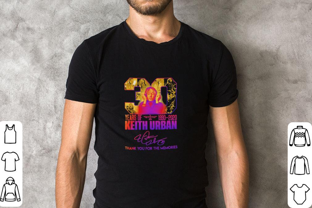 Official 30 years of Keith Urban 1990 2020 signature thank you for the memories shirt Official 30 years of Keith Urban 1990 2020 signature thank you for the memories shirt