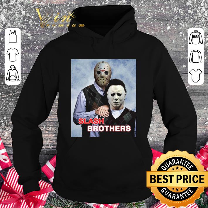 1d007686 hot step brothers slash brothers jason voorhees and michael myers shirt 4 - Hot Step Brothers Slash Brothers Jason Voorhees and Michael Myers shirt