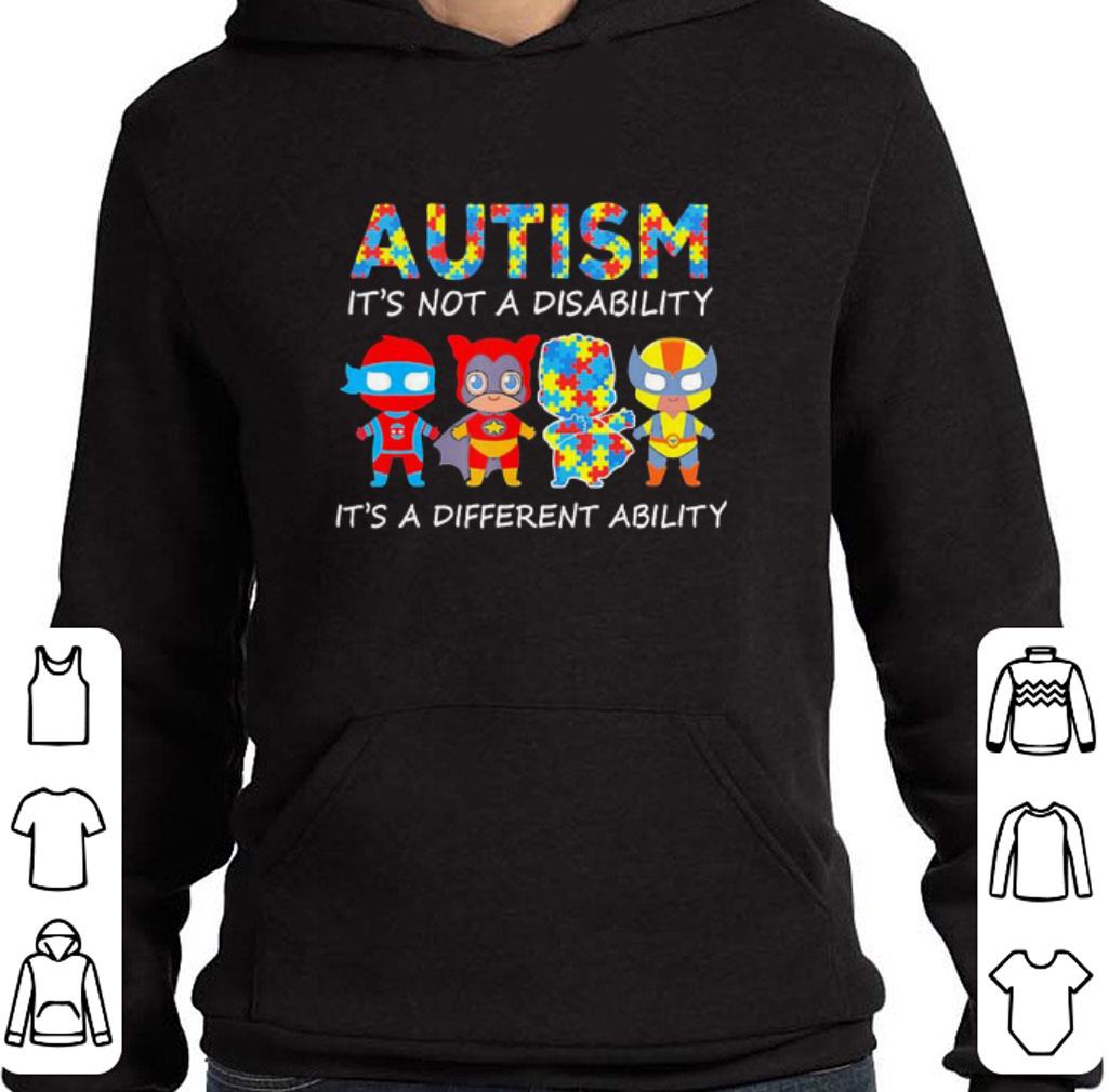 3234d4b7 premium superheroes autism it s not a disability it s a different ability shirt 4 - Premium Superheroes Autism It’s not a disability It’s a different ability shirt