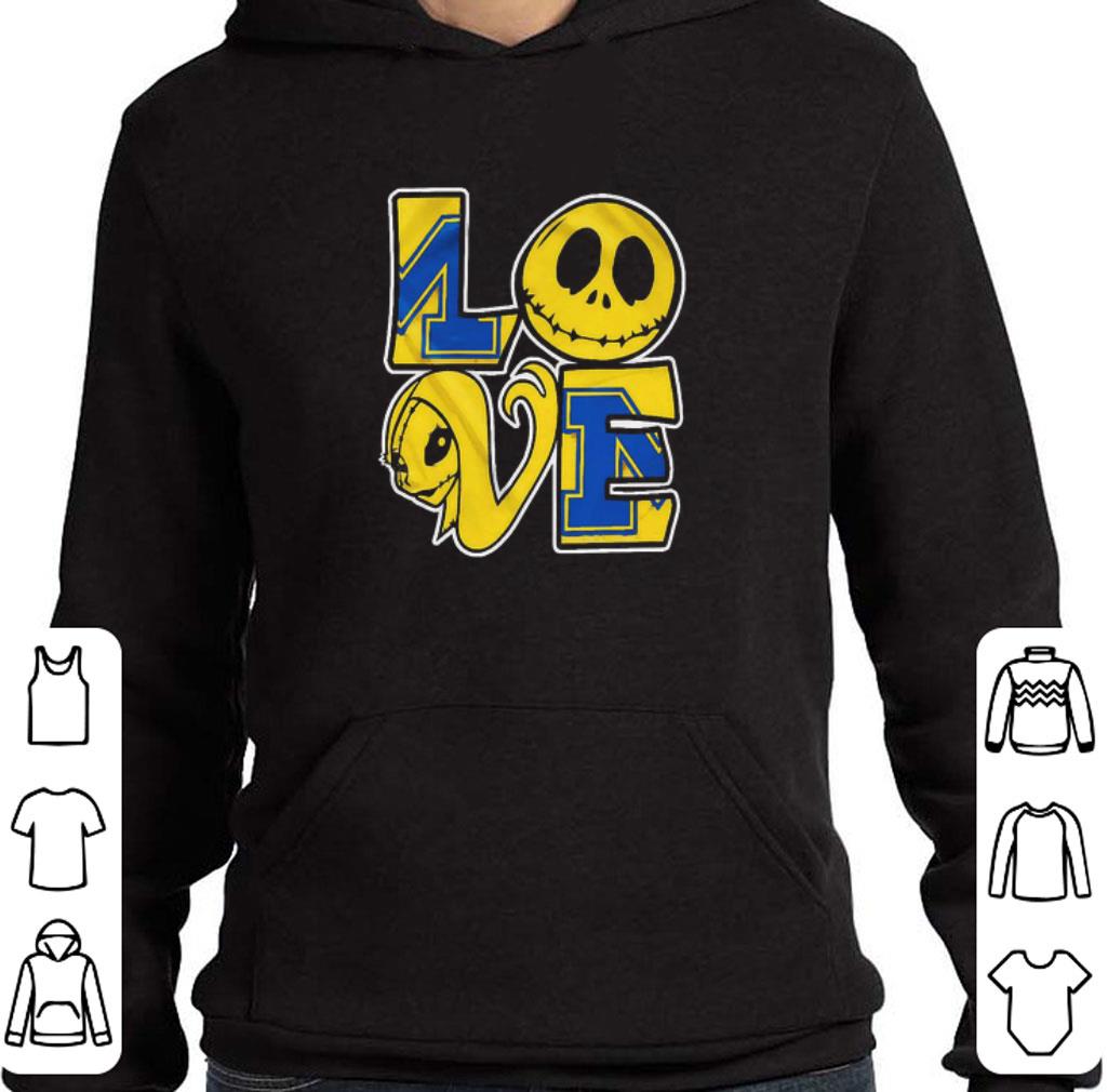 4500b7fd premium michigan jack skellington and sally love shirt 4 - Premium Michigan Jack Skellington and Sally love shirt