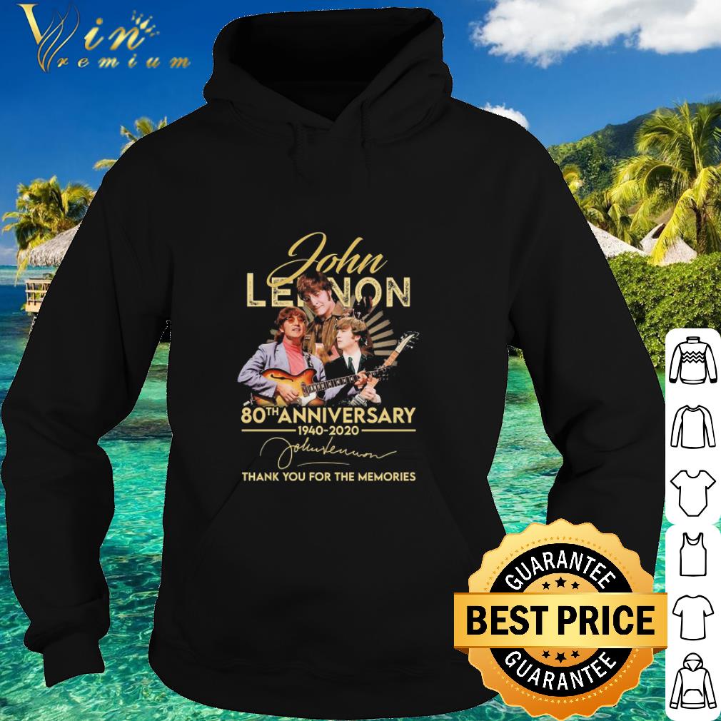 69cb8f14 top john lennon 80th anniversary 1940 2020 signature shirt 4 - Top John Lennon 80th anniversary 1940 2020 signature shirt