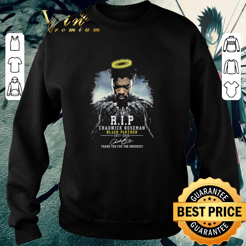 6faec934 premium rip chadwick boseman black panther 1977 2020 thank you for the memories signature shirt 4 - Premium Rip Chadwick Boseman Black Panther 1977 2020 thank You for the memories signature shirt