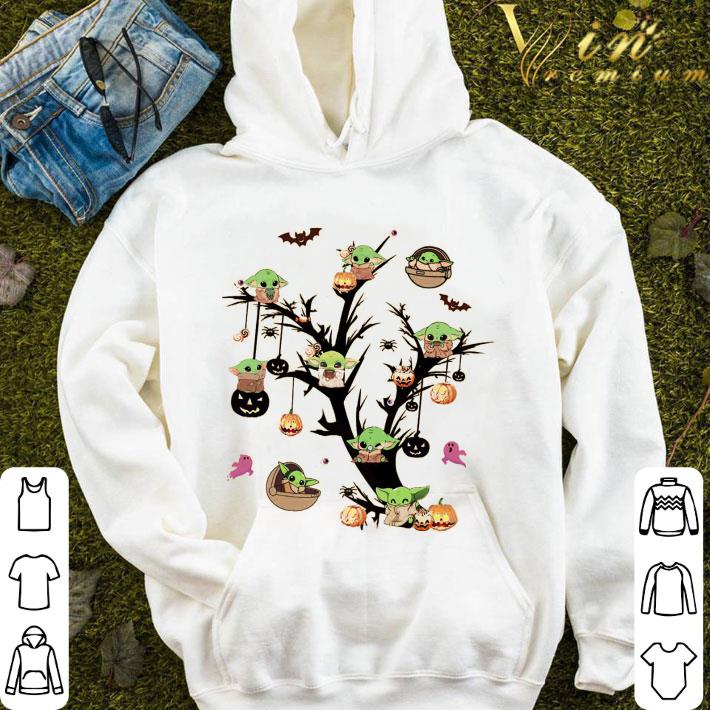 75872608 star wars baby yoda tree halloween shirt 4 - Star Wars Baby Yoda tree halloween shirt