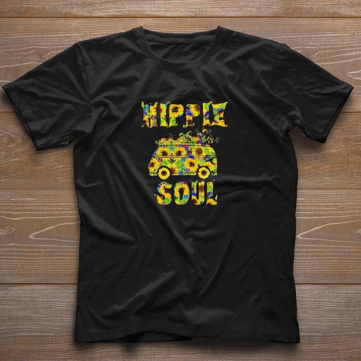 Awesome Sunflower Bus Hippie soul shirt