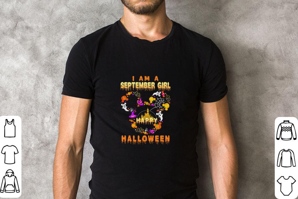 Hot Disney I Am A September Girl Happy Halloween shirt