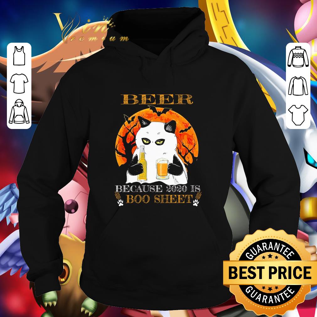 Hot Cat beer because 2020 is boo sheet halloween shirt a12ac678 hot cat beer because 2020 is boo sheet halloween shirt 4 - Hot Cat beer because 2020 is boo sheet halloween shirt