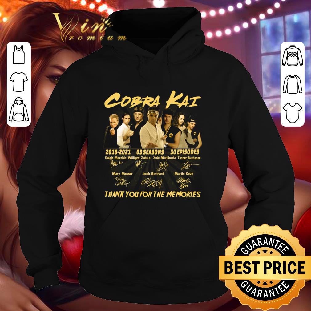 b5b47bb7 cobra kai 2018 2021 03 seasons 30 ep thank you for the memories shirt 4 - Cobra Kai 2018-2021 03 Seasons 30 Ep Thank You For The Memories shirt